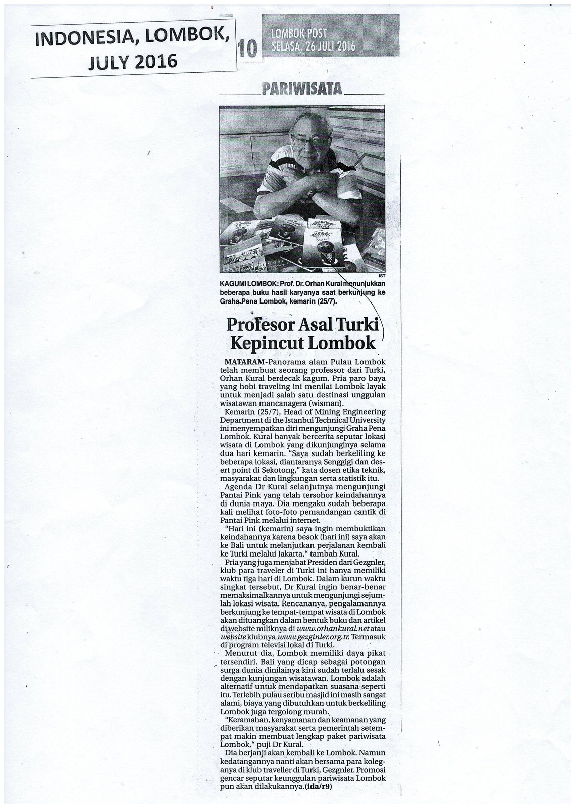 Orhan Kural Foreign Press Clipping #45