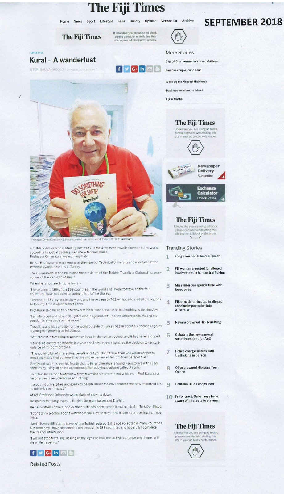 Orhan Kural Foreign Press Clipping #31